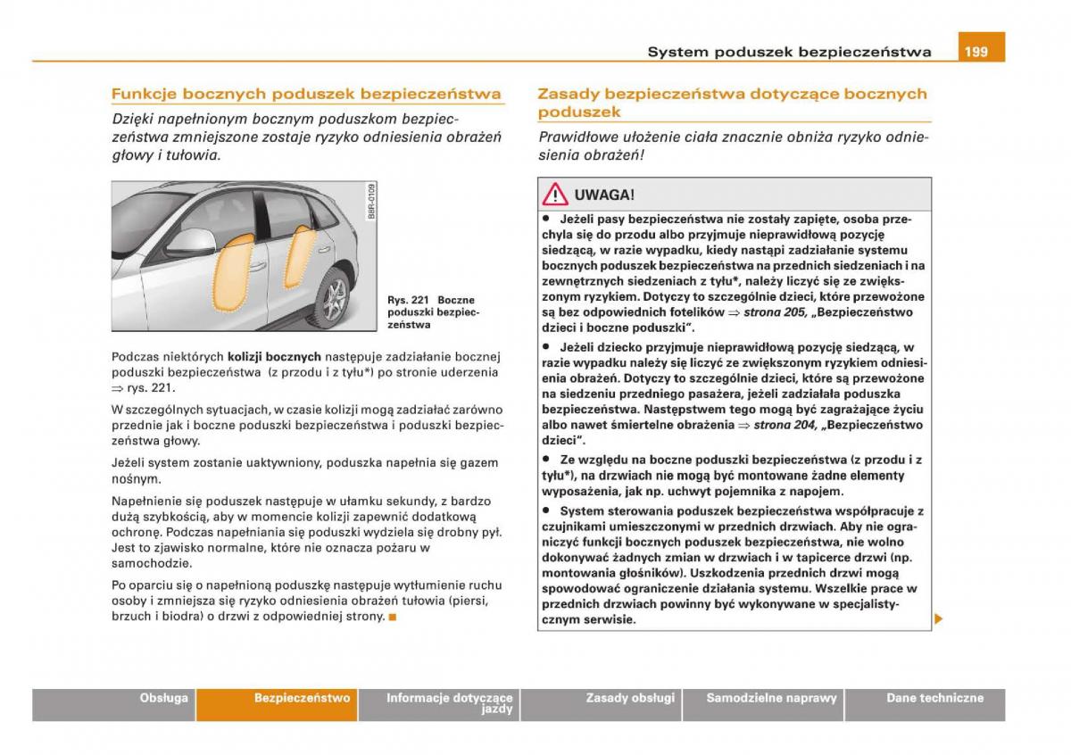 Audi Q5 instrukcja / page 201