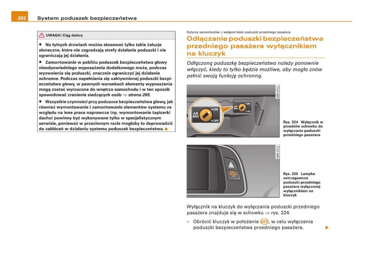 Audi Q5 instrukcja / page 204