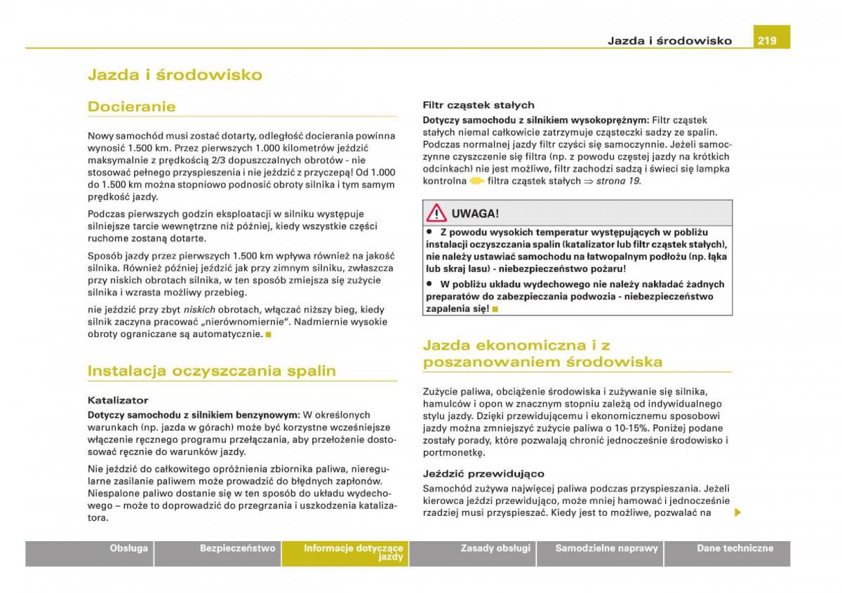 manual Audi Q5 instrukcja / page 221