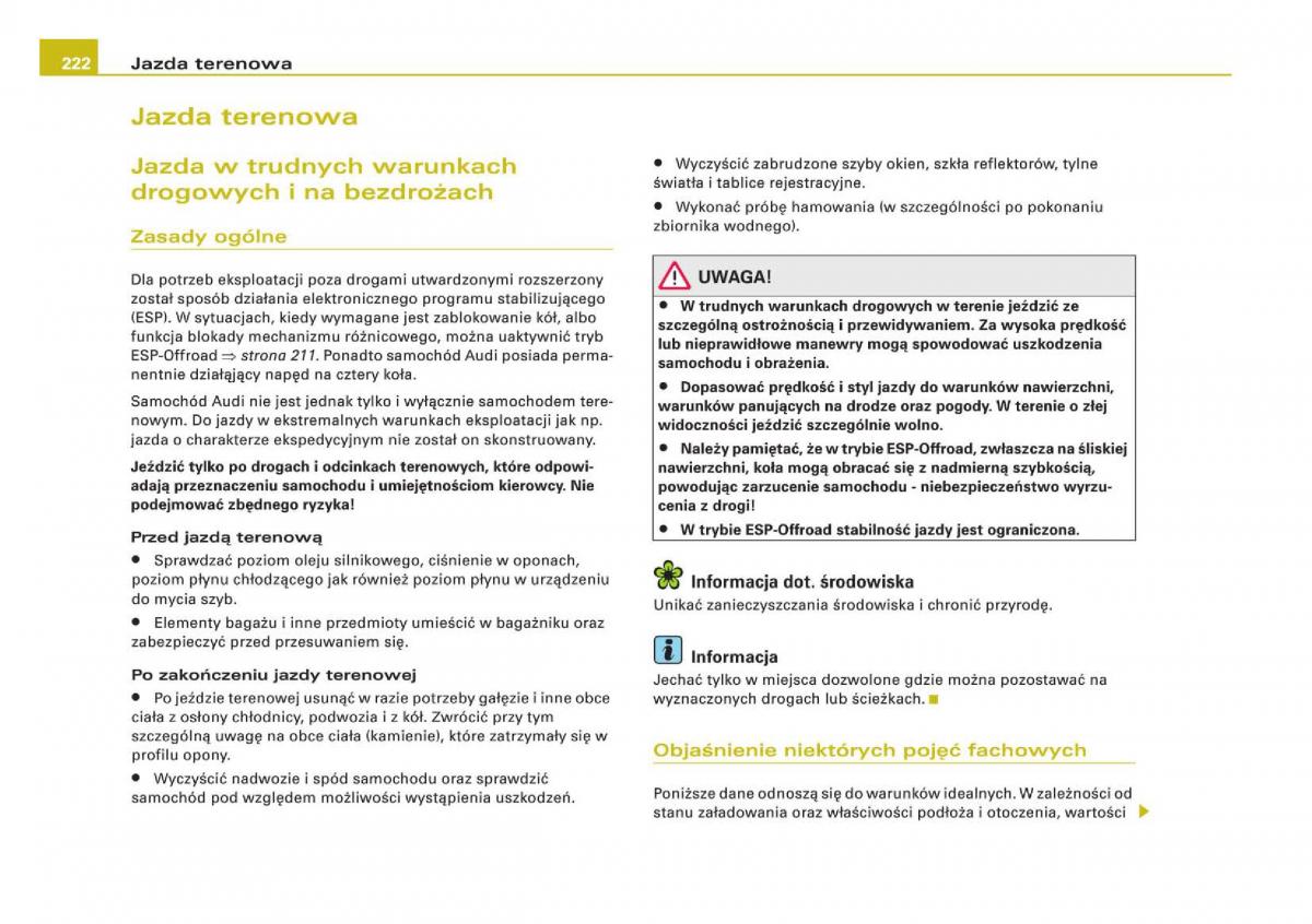 manual Audi Q5 instrukcja / page 224