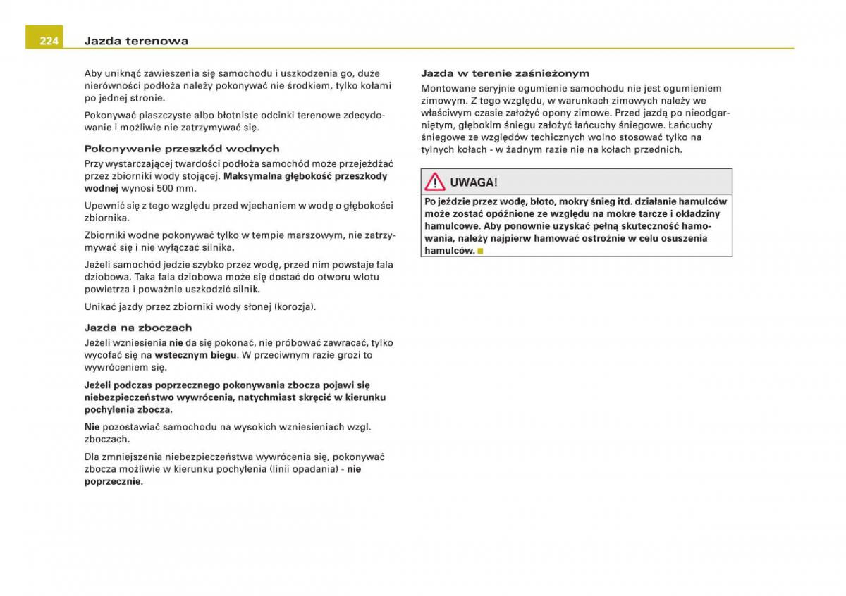 manual Audi Q5 instrukcja / page 226