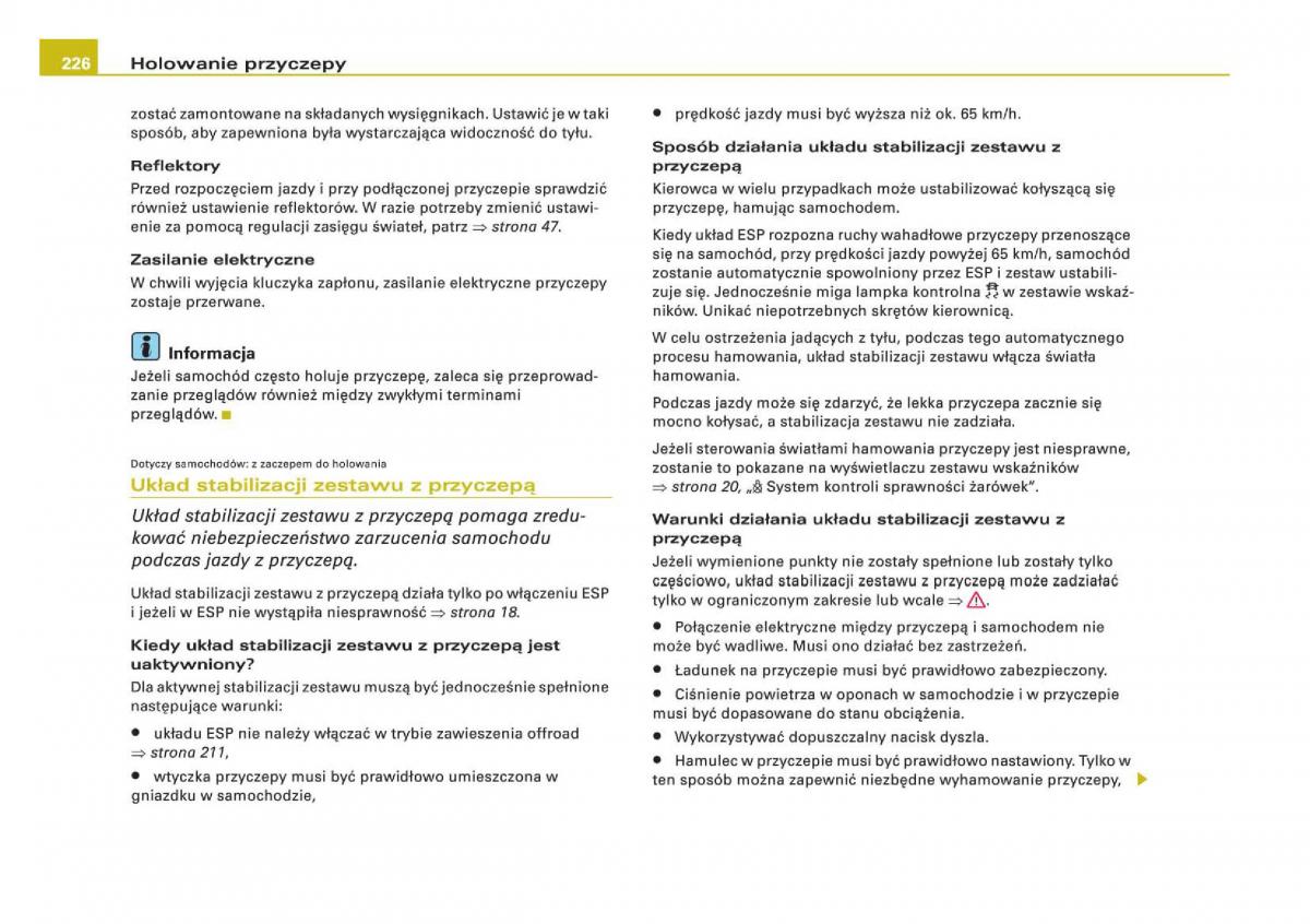 manual Audi Q5 instrukcja / page 228