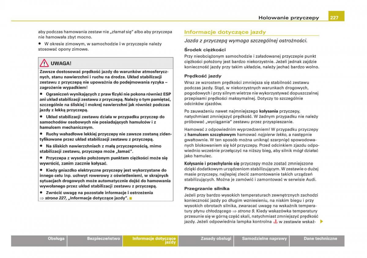 manual Audi Q5 instrukcja / page 229