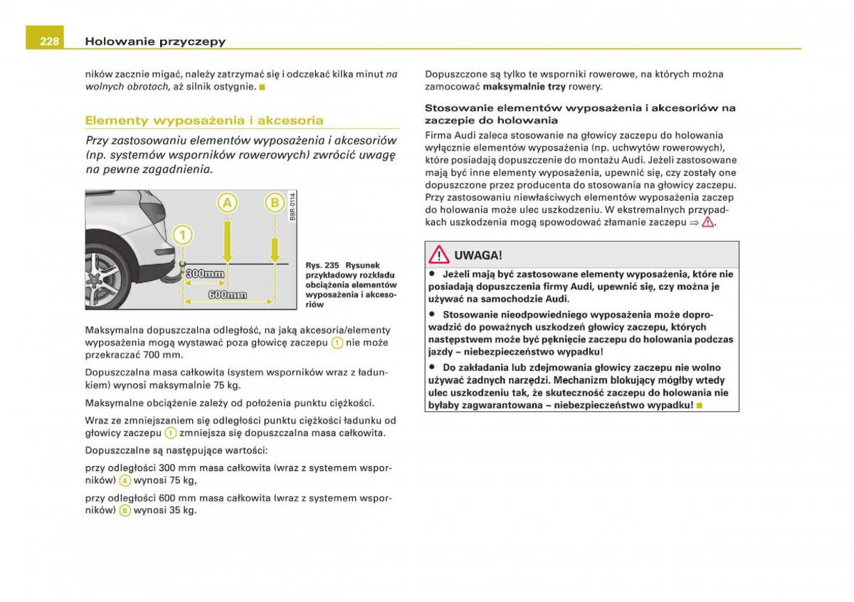 manual Audi Q5 instrukcja / page 230