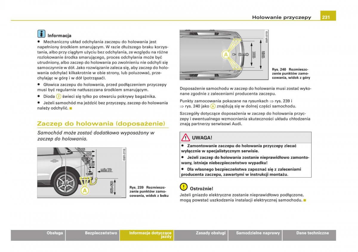 manual Audi Q5 instrukcja / page 233