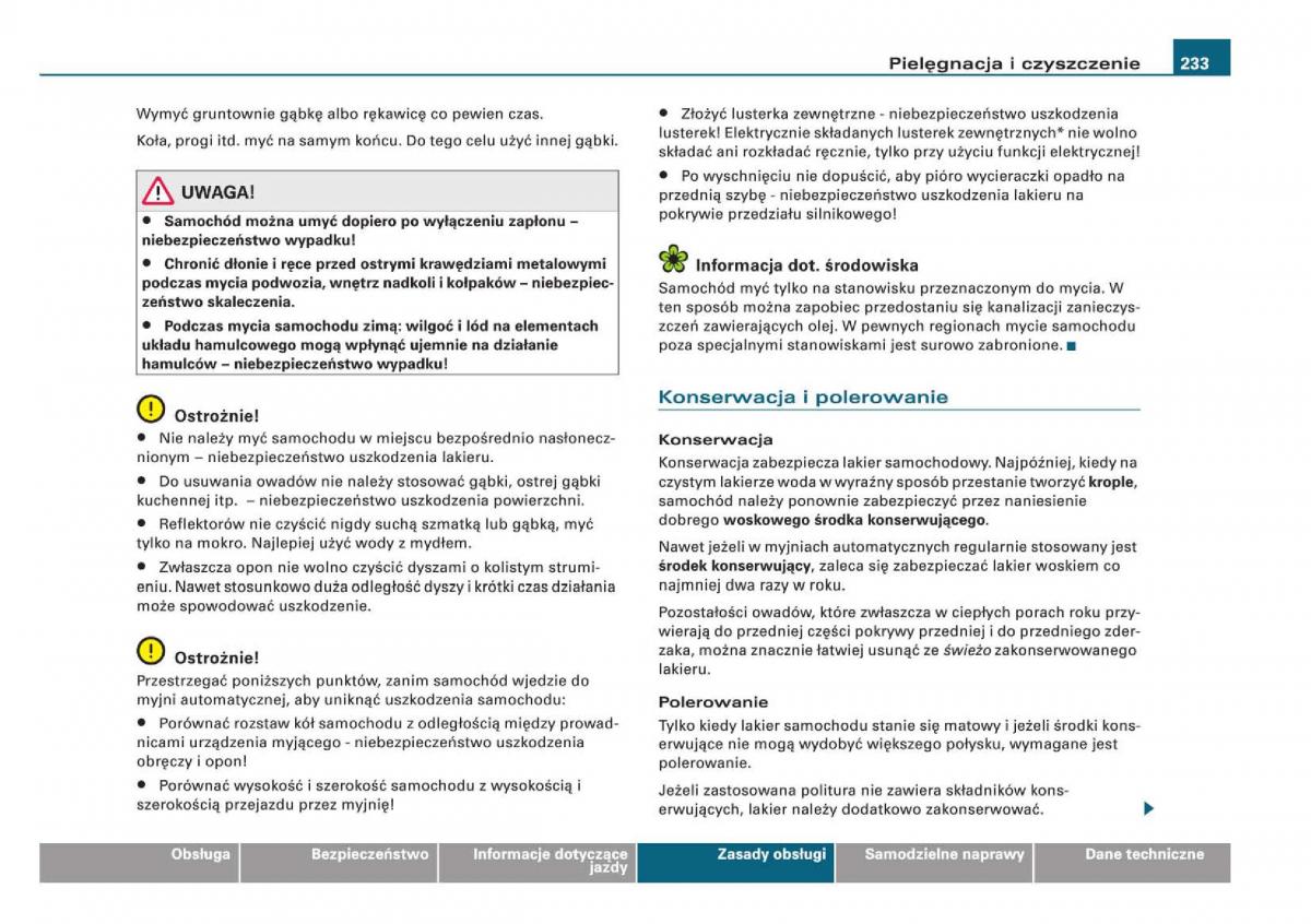 manual Audi Q5 instrukcja / page 235