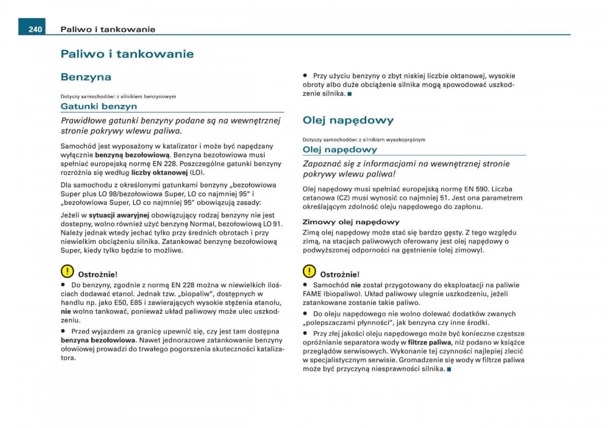 Audi Q5 instrukcja / page 242