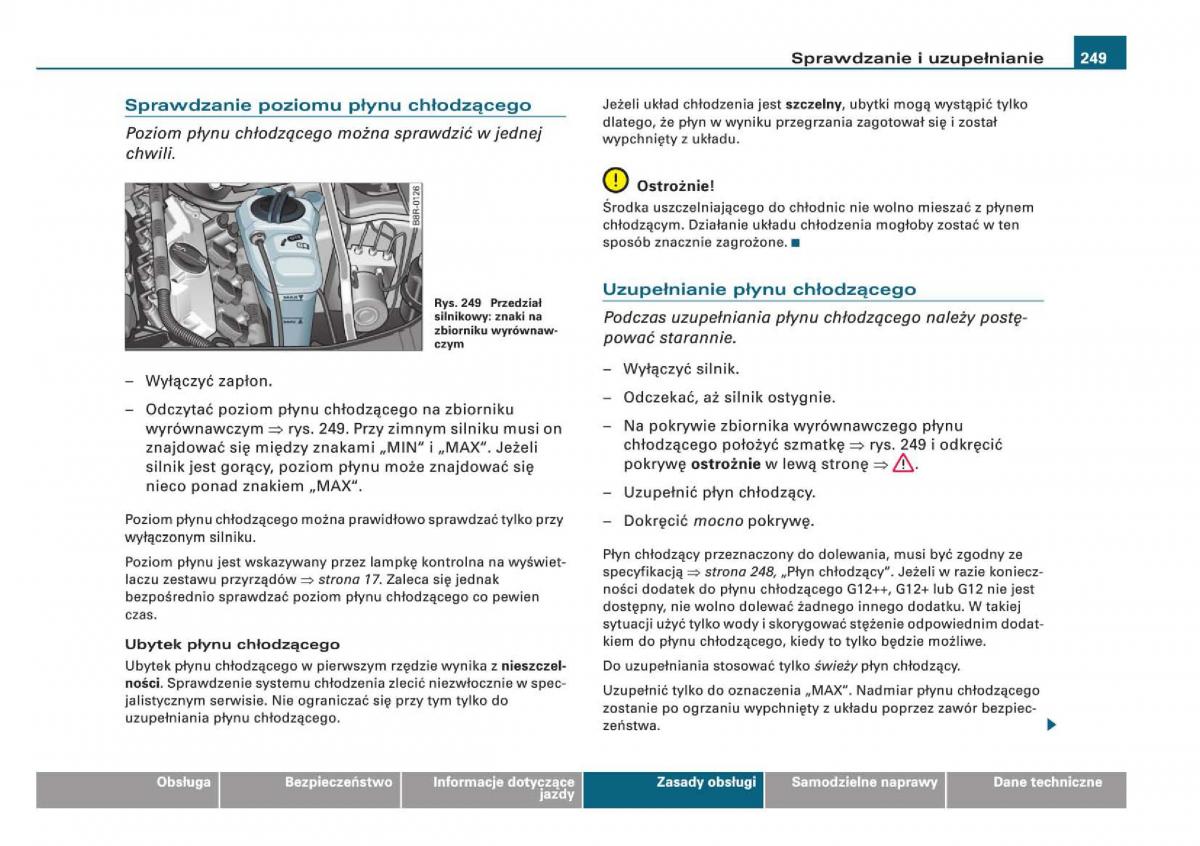 Audi Q5 instrukcja / page 251