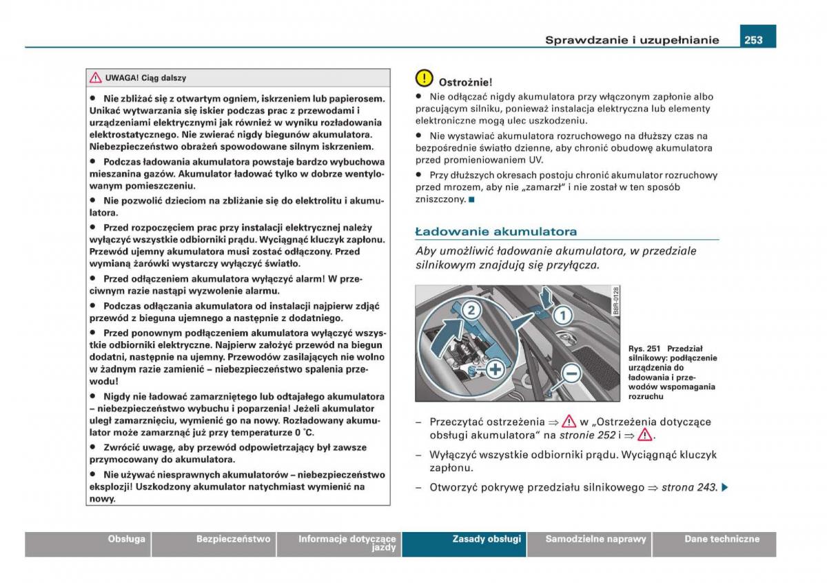 manual Audi Q5 instrukcja / page 255