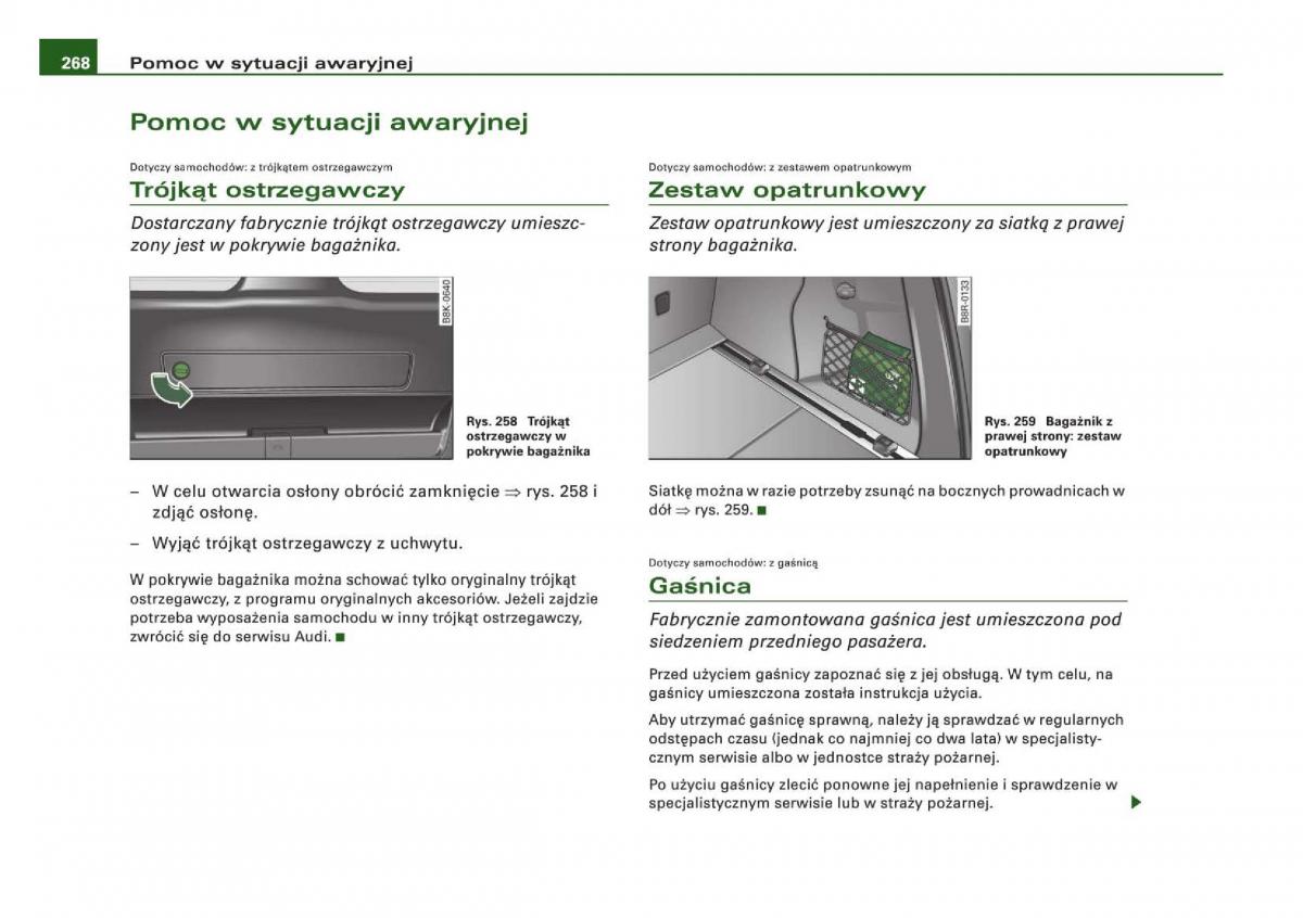 Audi Q5 instrukcja / page 270