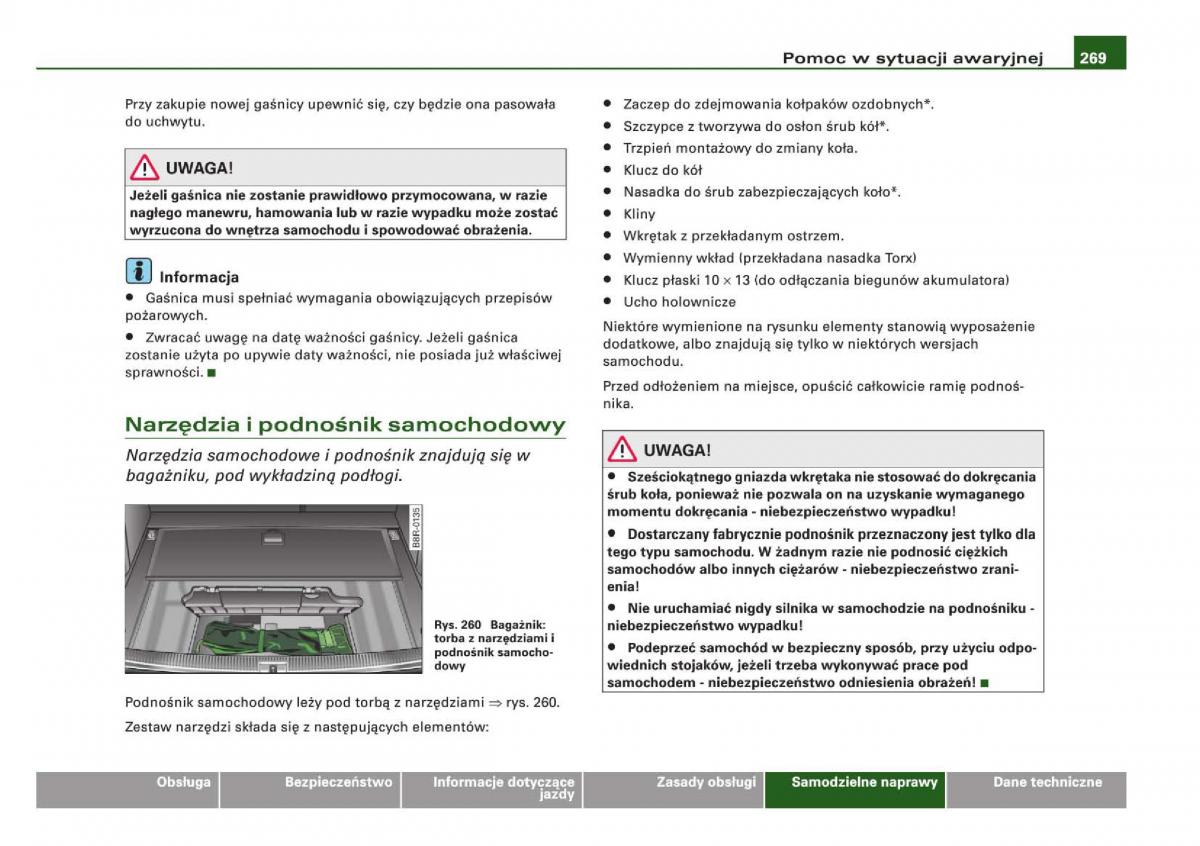 manual Audi Q5 instrukcja / page 271