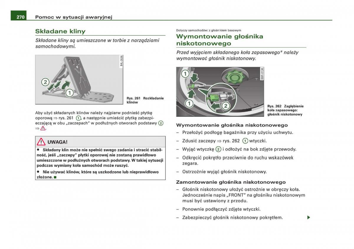 manual Audi Q5 instrukcja / page 272