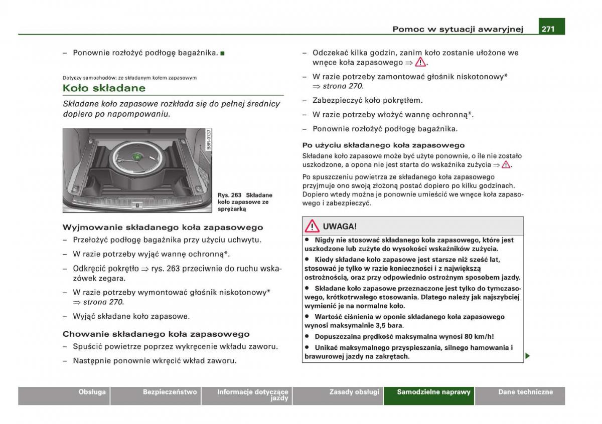 manual Audi Q5 instrukcja / page 273