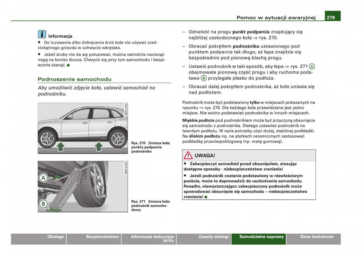 manual Audi Q5 instrukcja / page 281