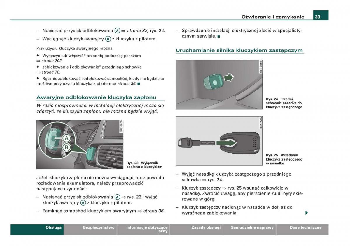 Audi Q5 instrukcja / page 35