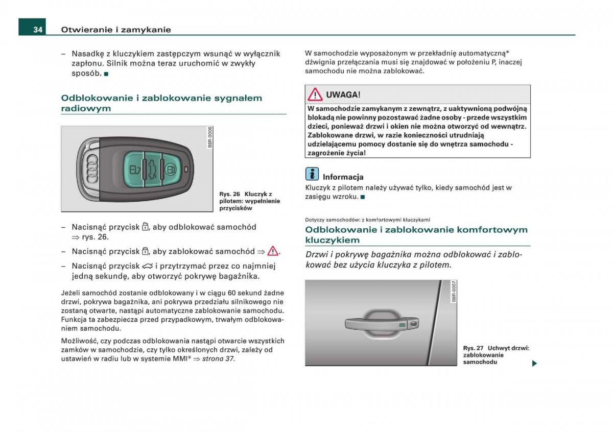 Audi Q5 instrukcja / page 36