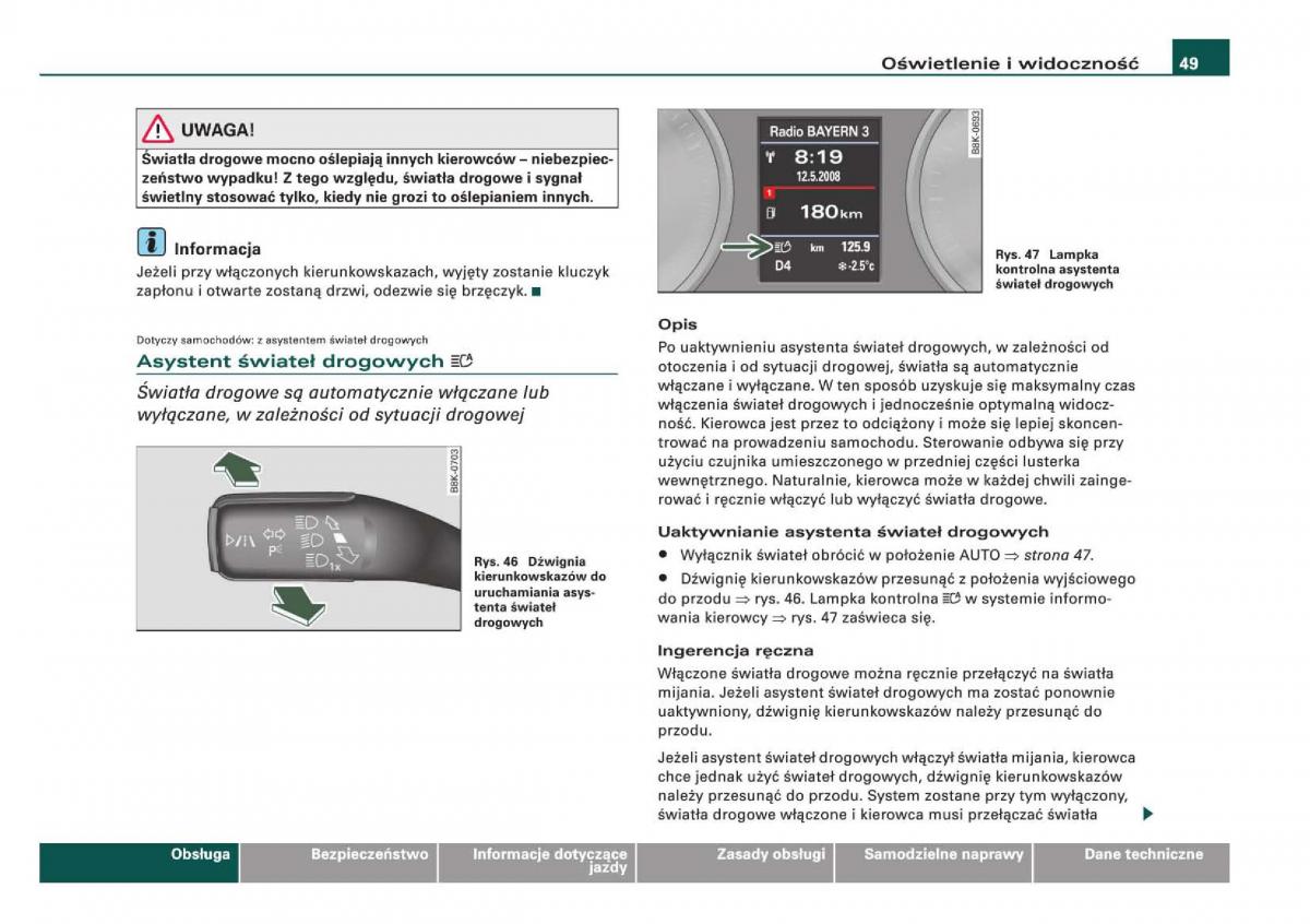 manual Audi Q5 instrukcja / page 51