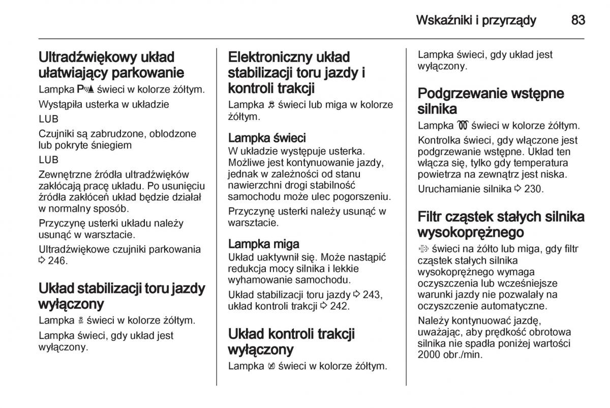 Chevrolet Orlando instrukcja obslugi / page 85