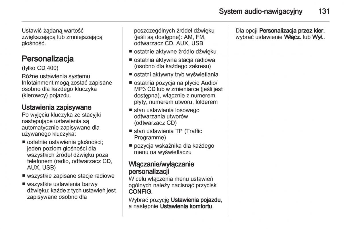 Chevrolet Orlando instrukcja obslugi / page 133