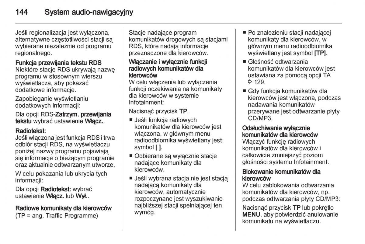 Chevrolet Orlando instrukcja obslugi / page 146