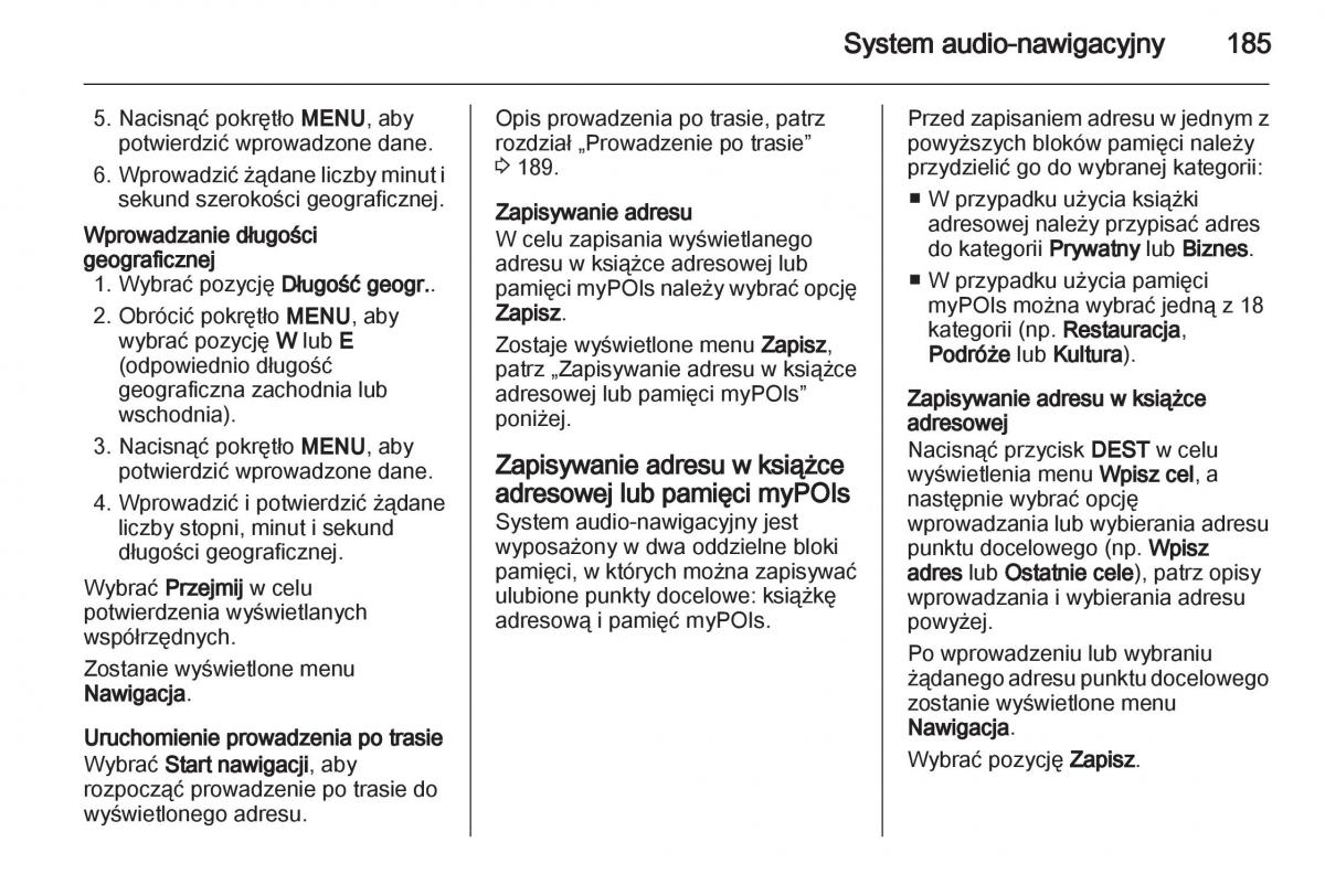 Chevrolet Orlando instrukcja obslugi / page 187