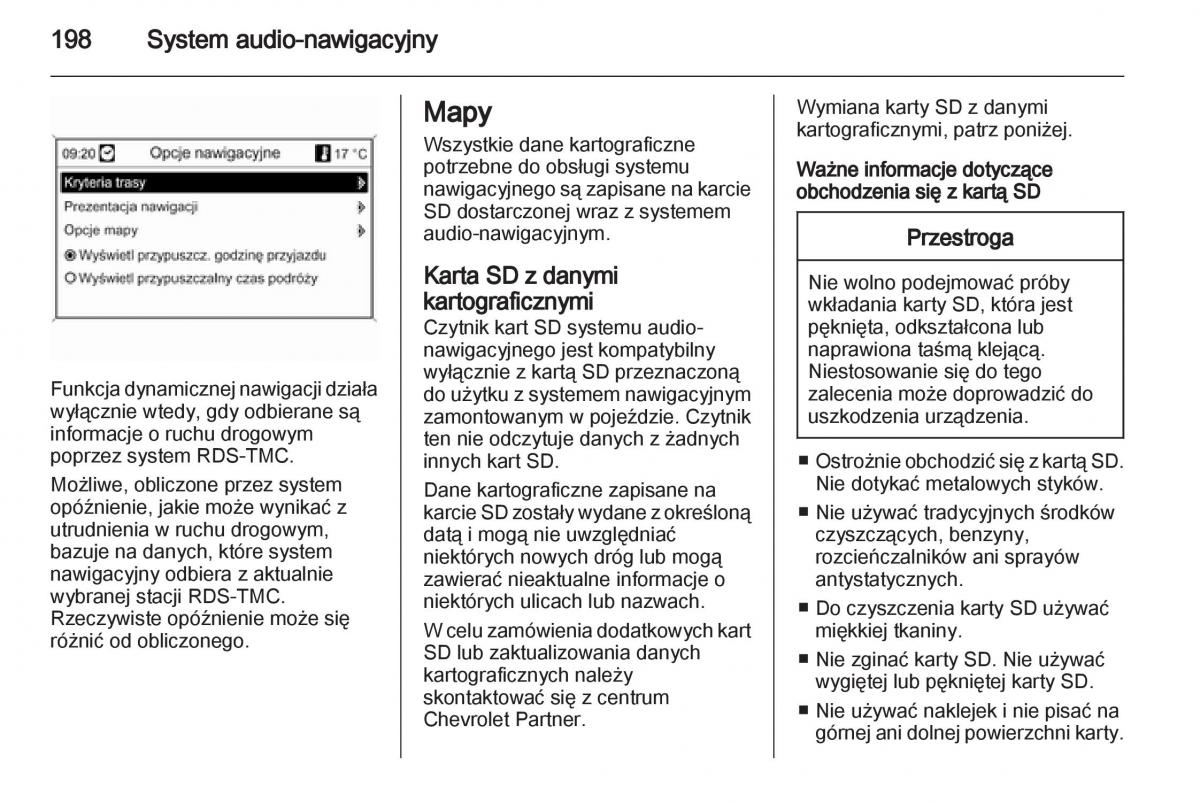 Chevrolet Orlando instrukcja obslugi / page 200