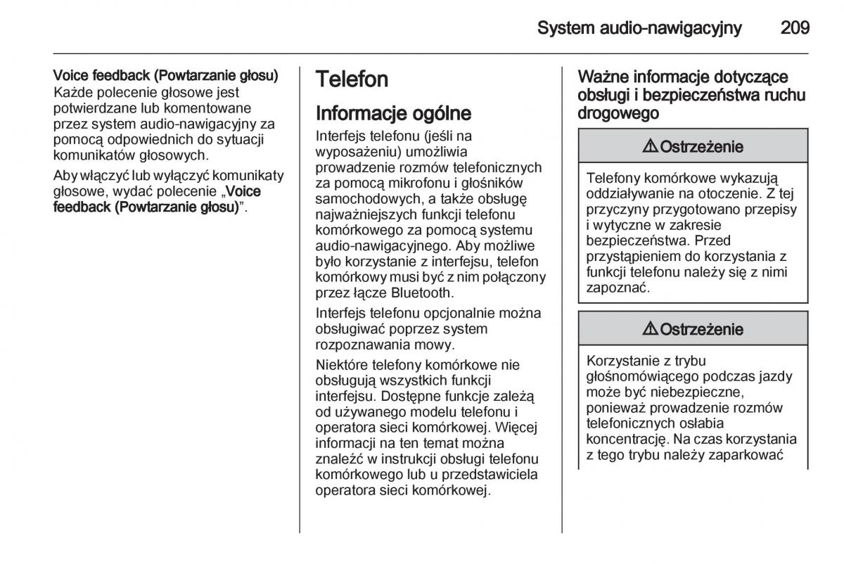 Chevrolet Orlando instrukcja obslugi / page 211