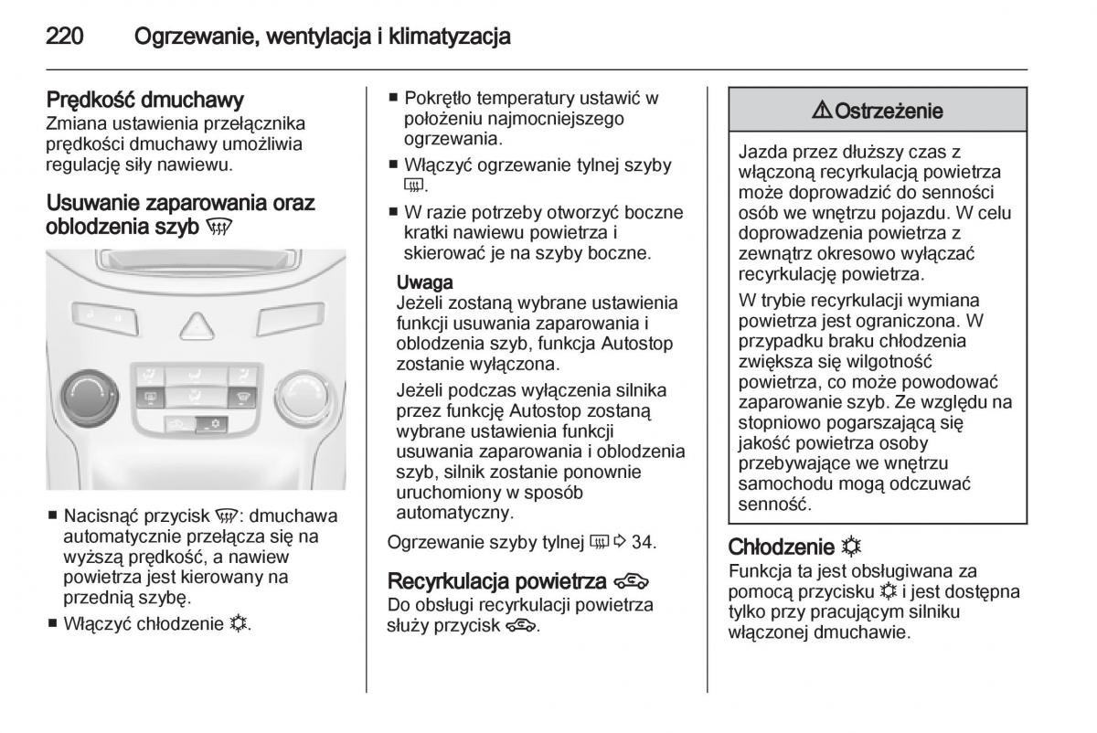 Chevrolet Orlando instrukcja obslugi / page 222