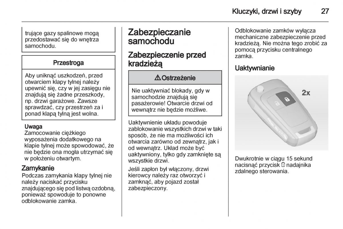 Chevrolet Orlando instrukcja obslugi / page 29