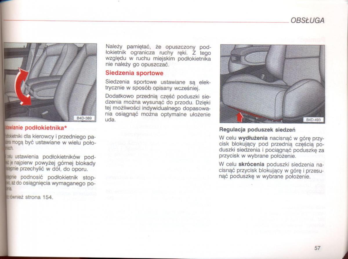 Audi A8 D2 instrukcja obslugi / page 57