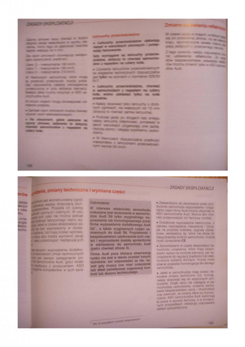 Audi A8 D2 instrukcja obslugi / page 155