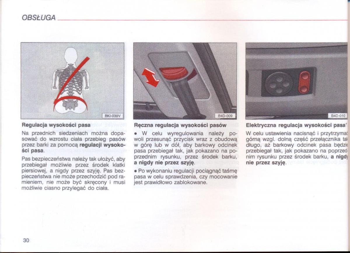 Audi A8 D2 instrukcja obslugi / page 30