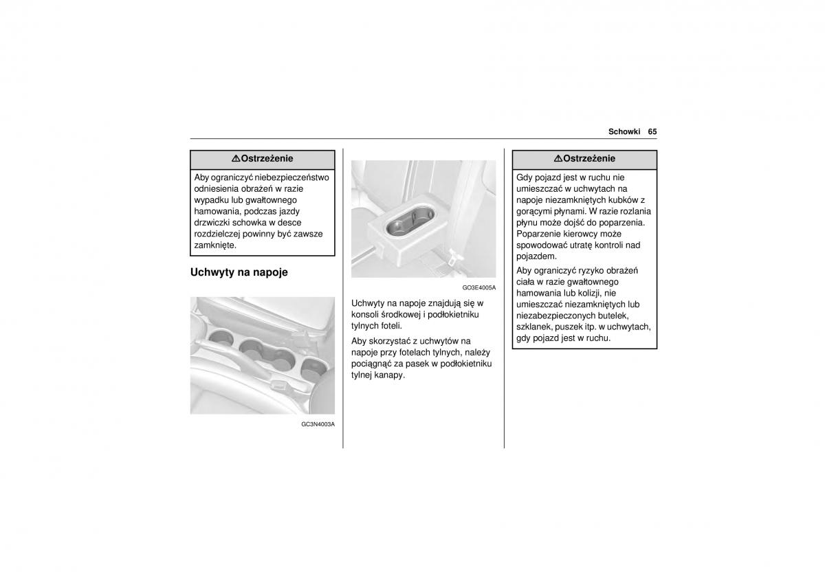 Chevrolet Trax instrukcja obslugi / page 67