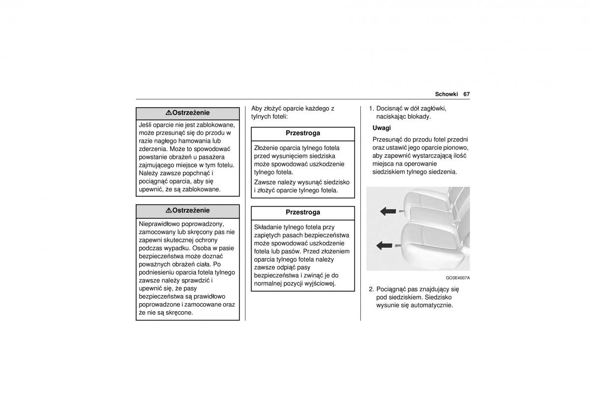 Chevrolet Trax instrukcja obslugi / page 69