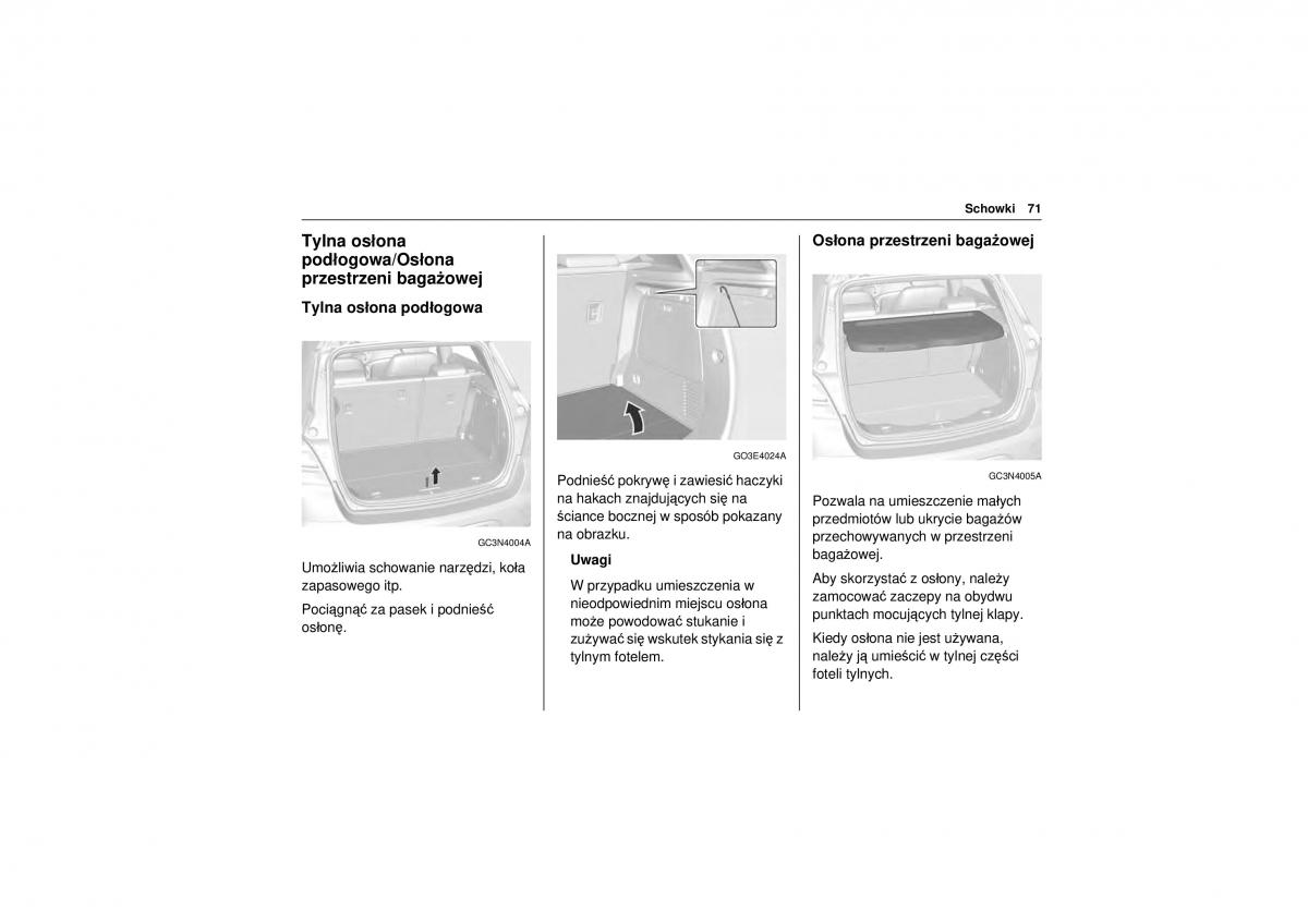 Chevrolet Trax instrukcja obslugi / page 73