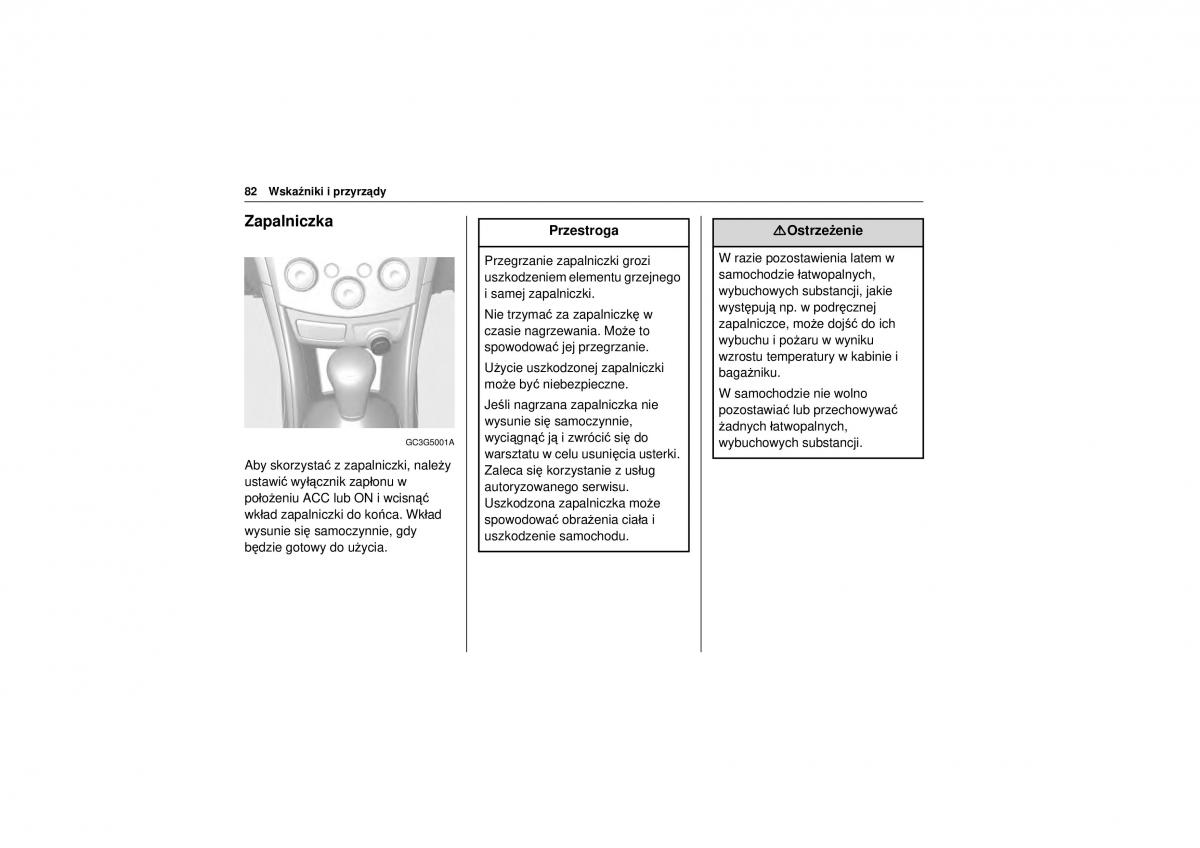 Chevrolet Trax instrukcja obslugi / page 84