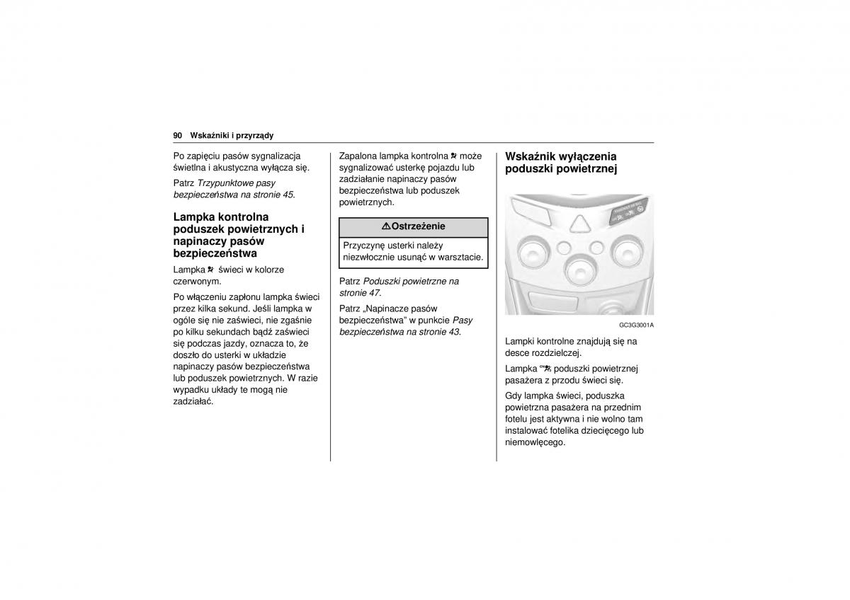 Chevrolet Trax instrukcja obslugi / page 92