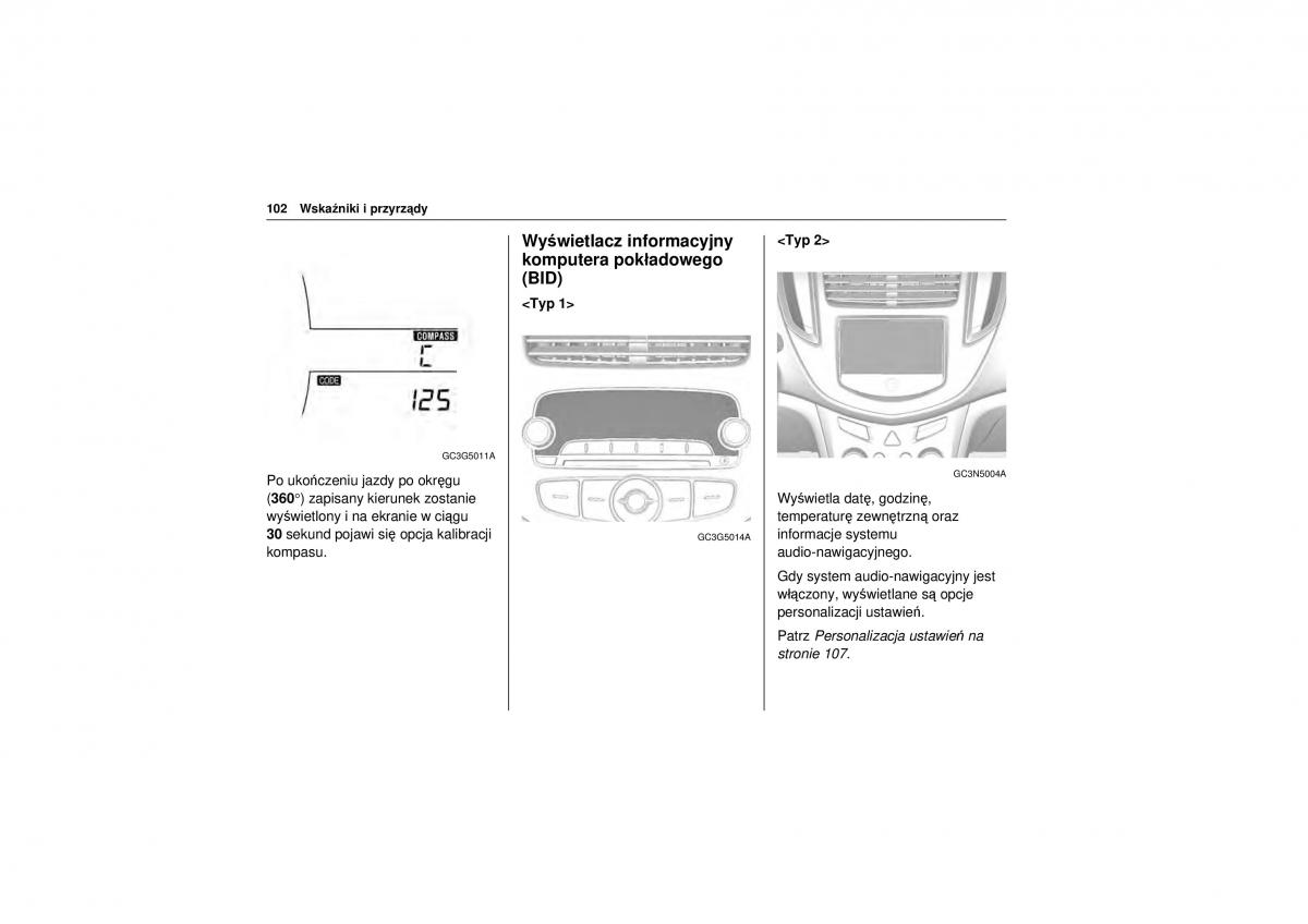 Chevrolet Trax instrukcja obslugi / page 104