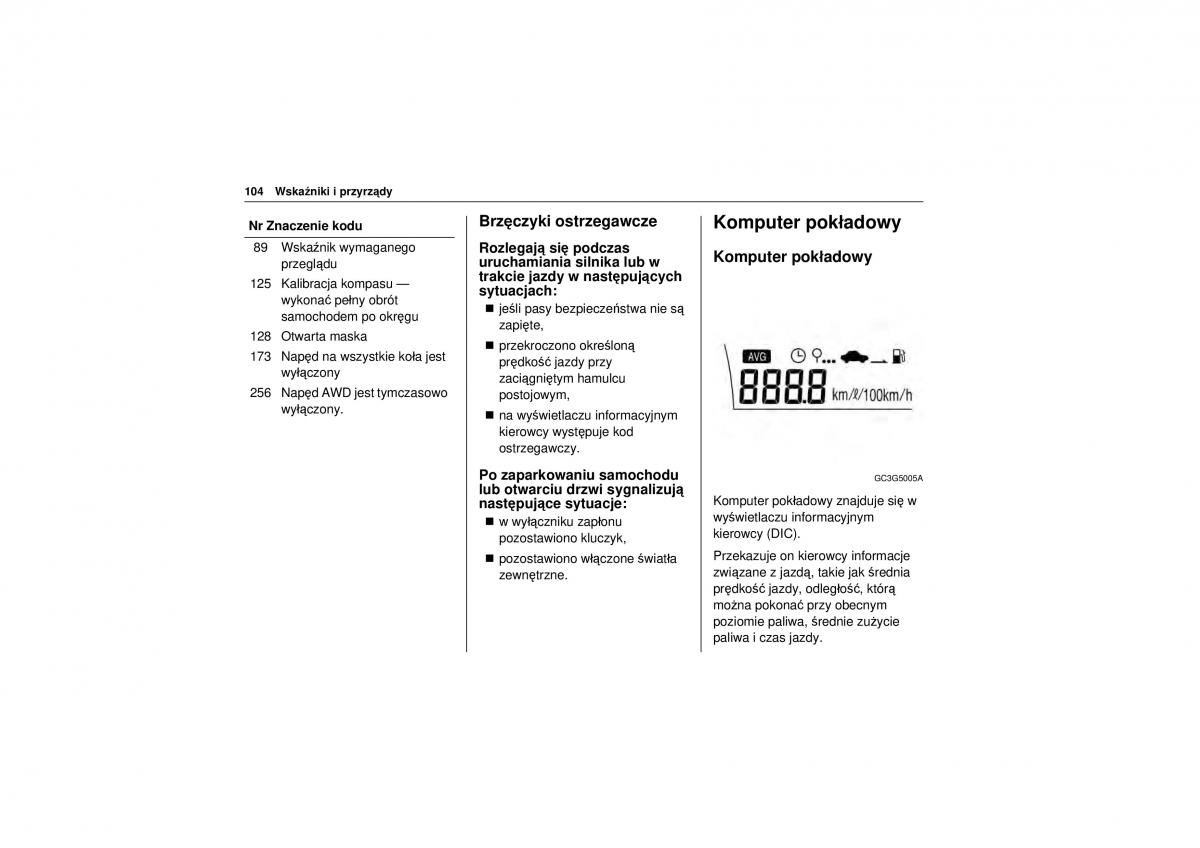 Chevrolet Trax instrukcja obslugi / page 106