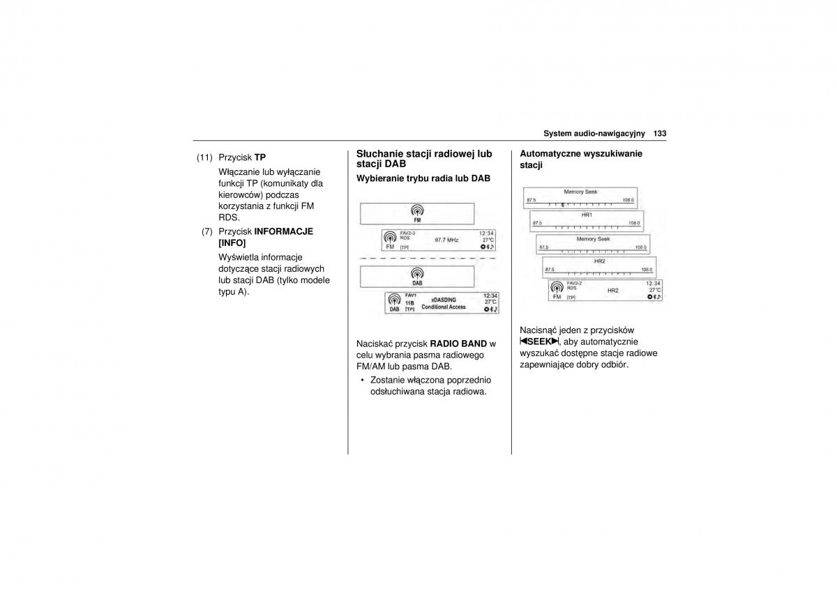 Chevrolet Trax instrukcja obslugi / page 135