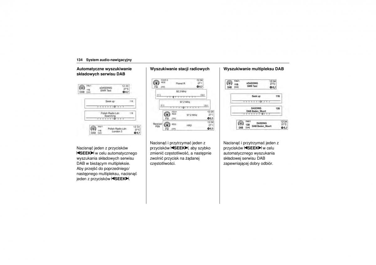 Chevrolet Trax instrukcja obslugi / page 136