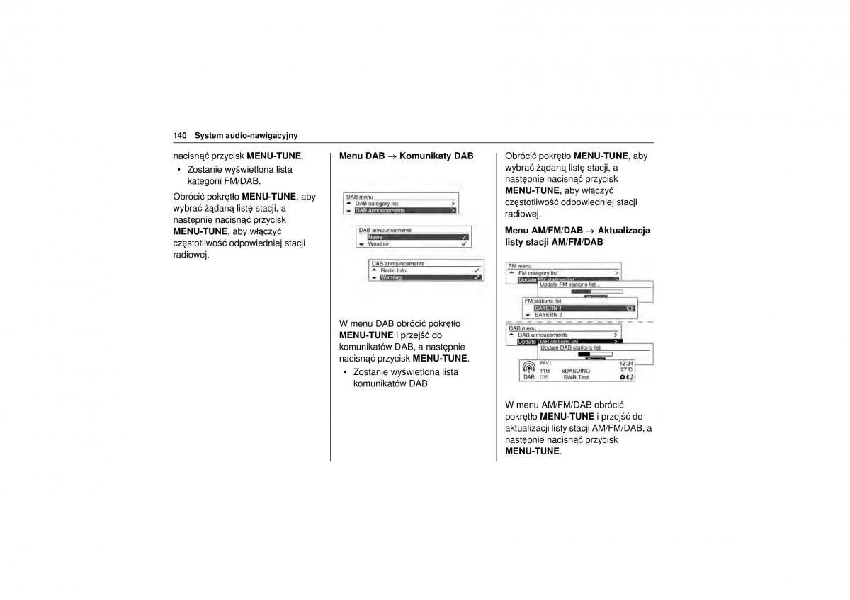 Chevrolet Trax instrukcja obslugi / page 142