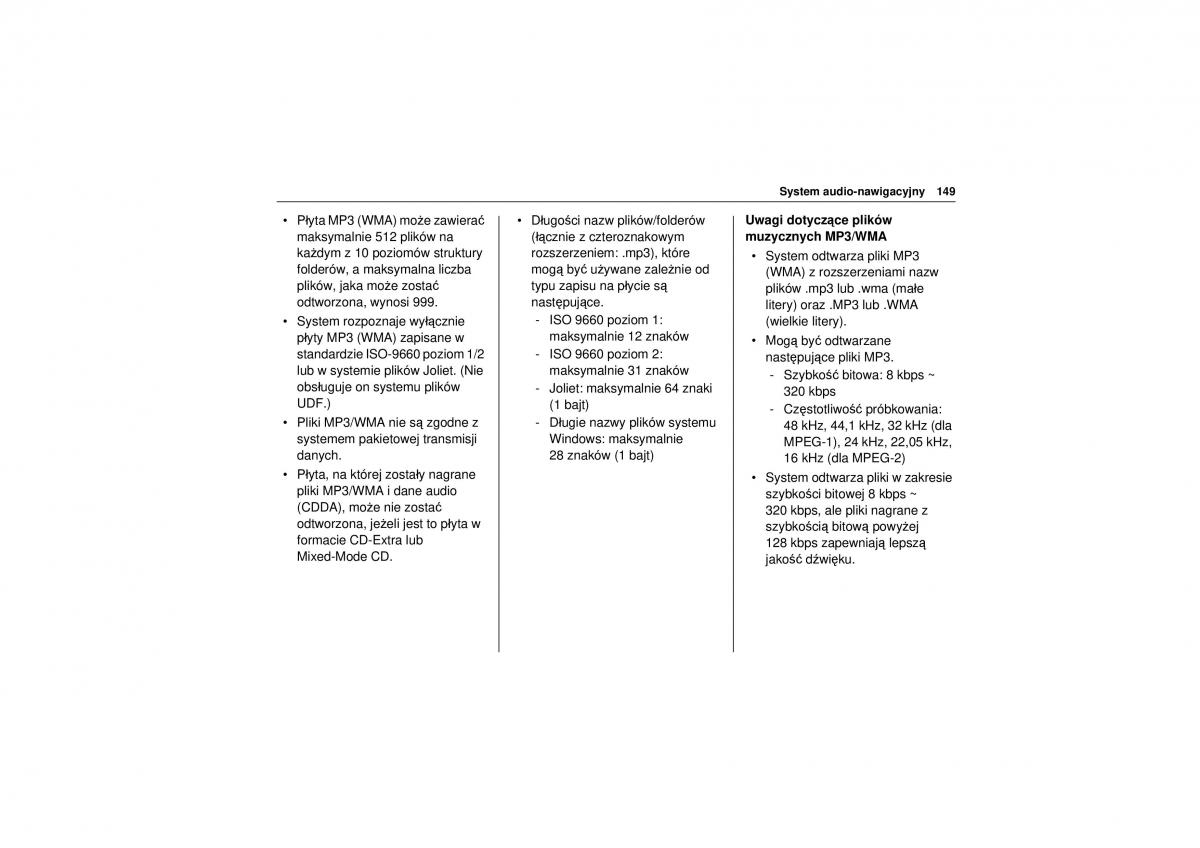 Chevrolet Trax instrukcja obslugi / page 151