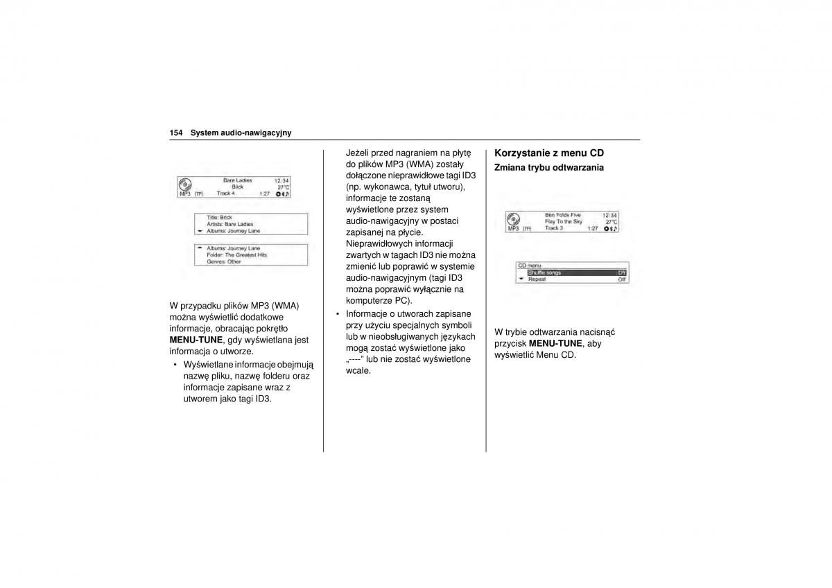 Chevrolet Trax instrukcja obslugi / page 156