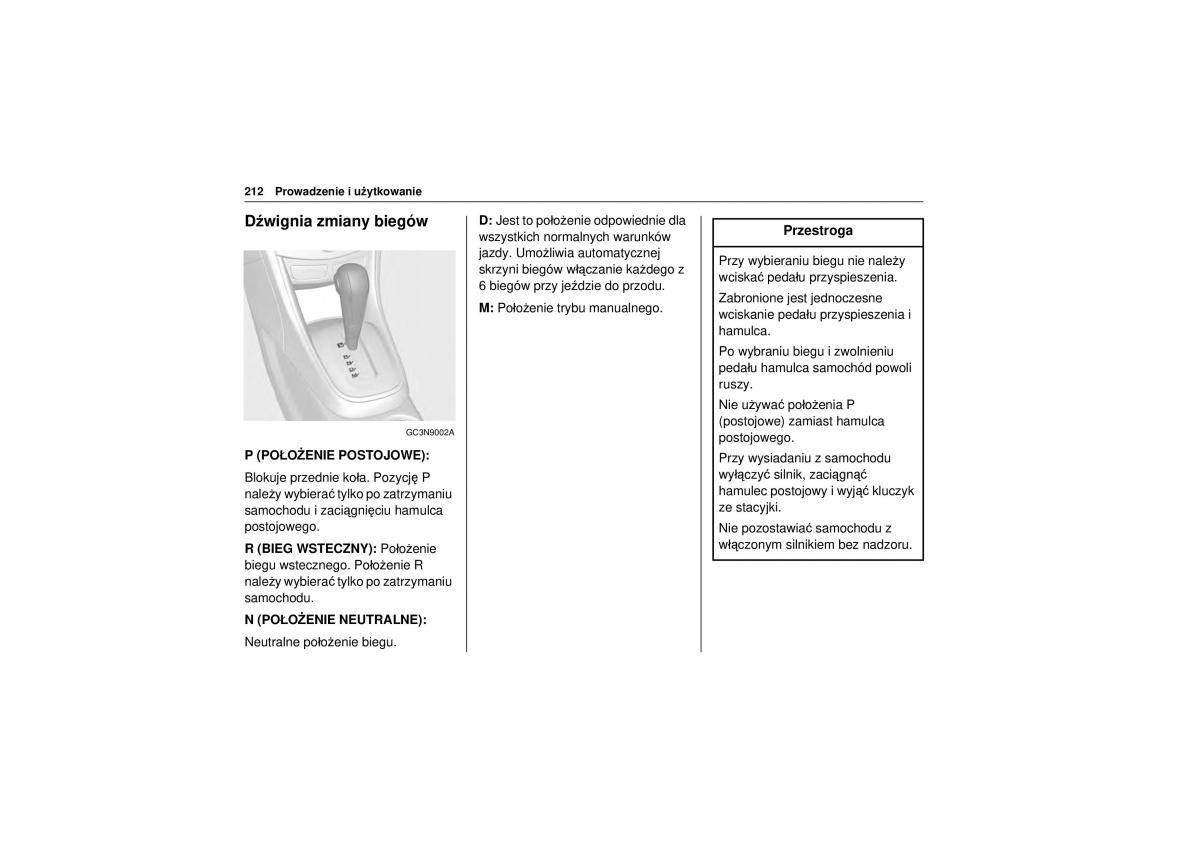 Chevrolet Trax instrukcja obslugi / page 214