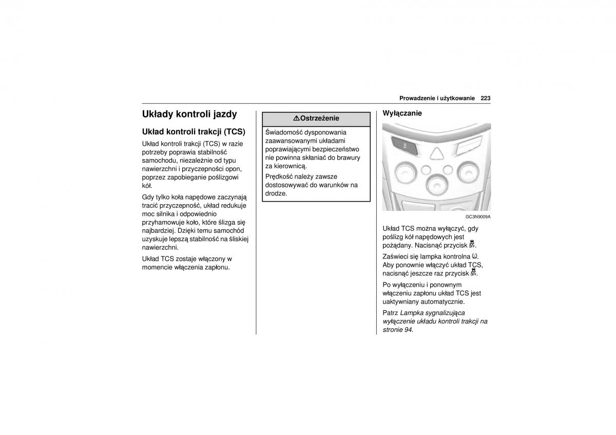 Chevrolet Trax instrukcja obslugi / page 225