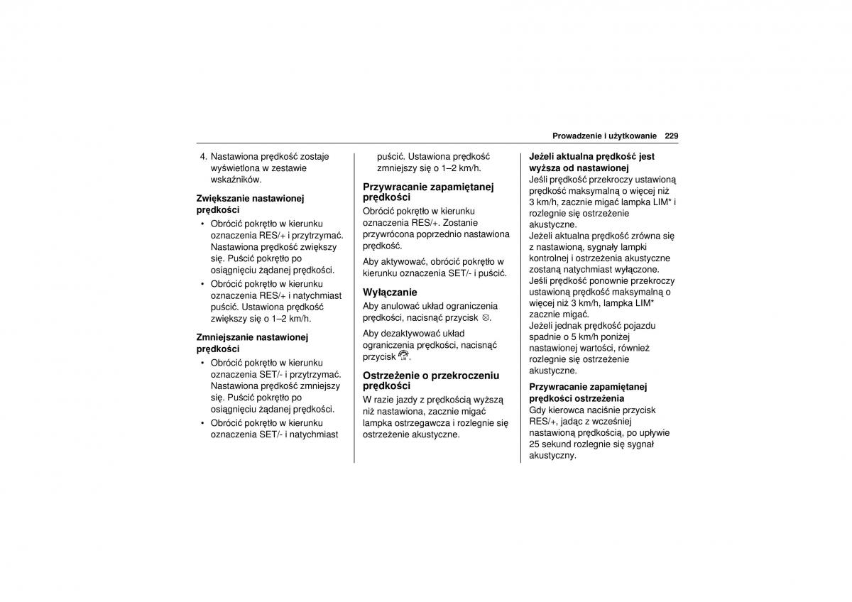 Chevrolet Trax instrukcja obslugi / page 231