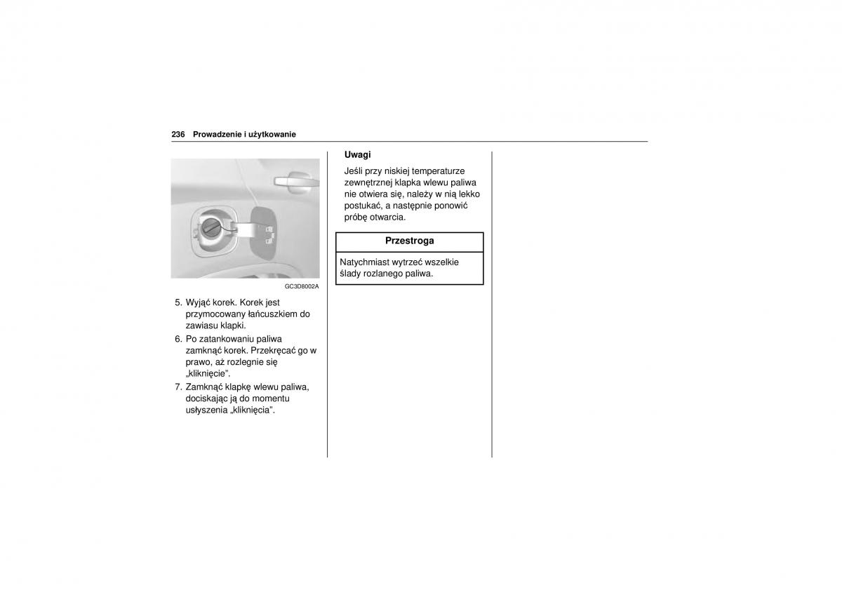 Chevrolet Trax instrukcja obslugi / page 238
