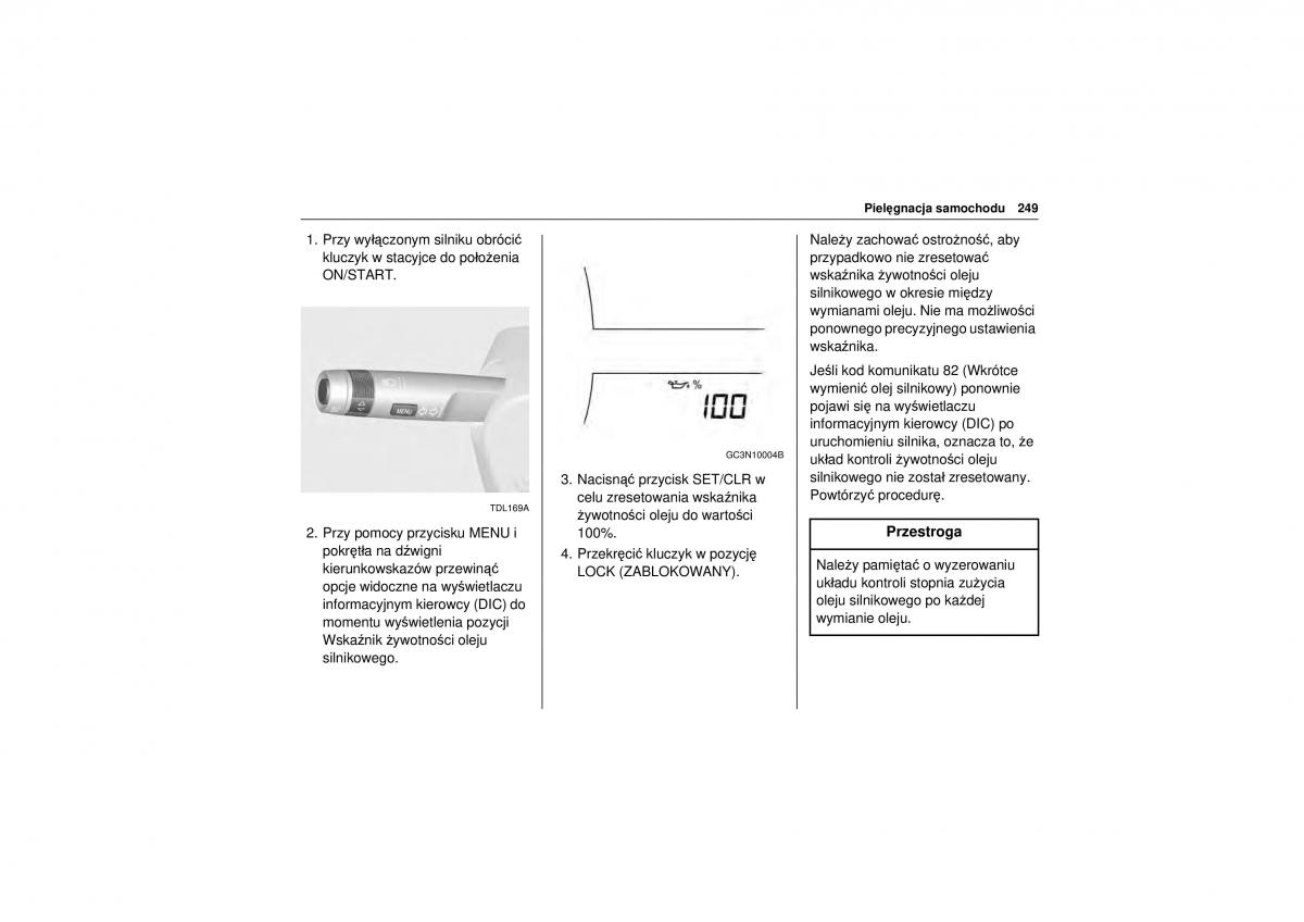 Chevrolet Trax instrukcja obslugi / page 251