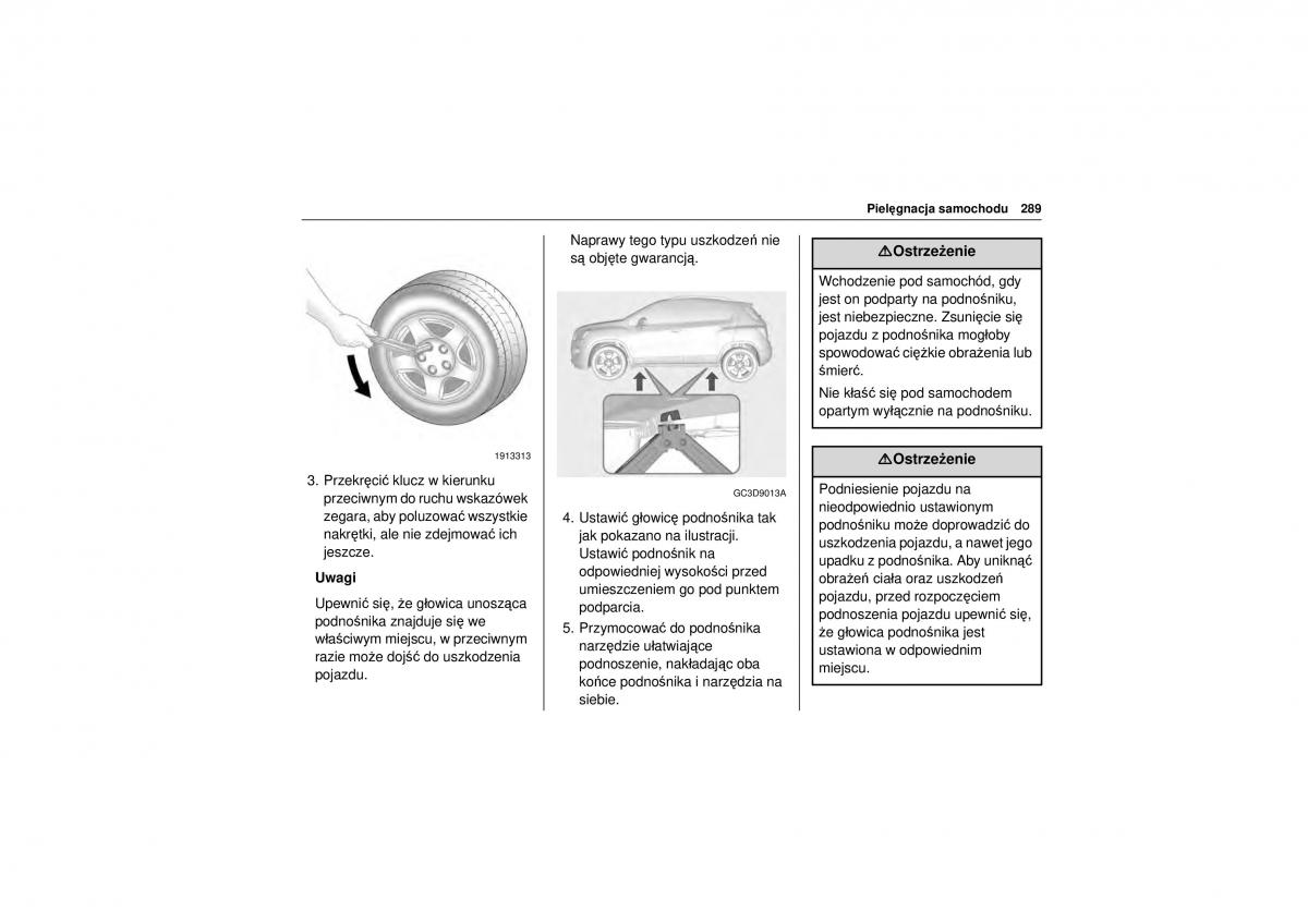 Chevrolet Trax instrukcja obslugi / page 291